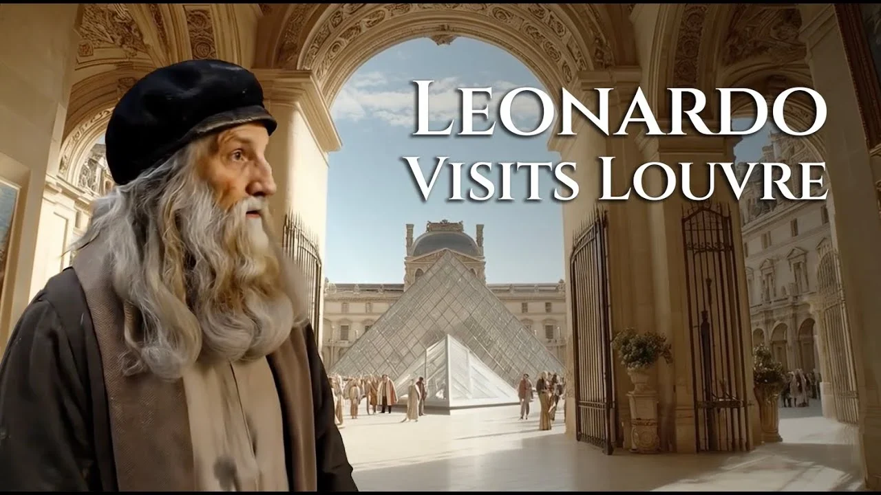Da Vinci visits Louvre